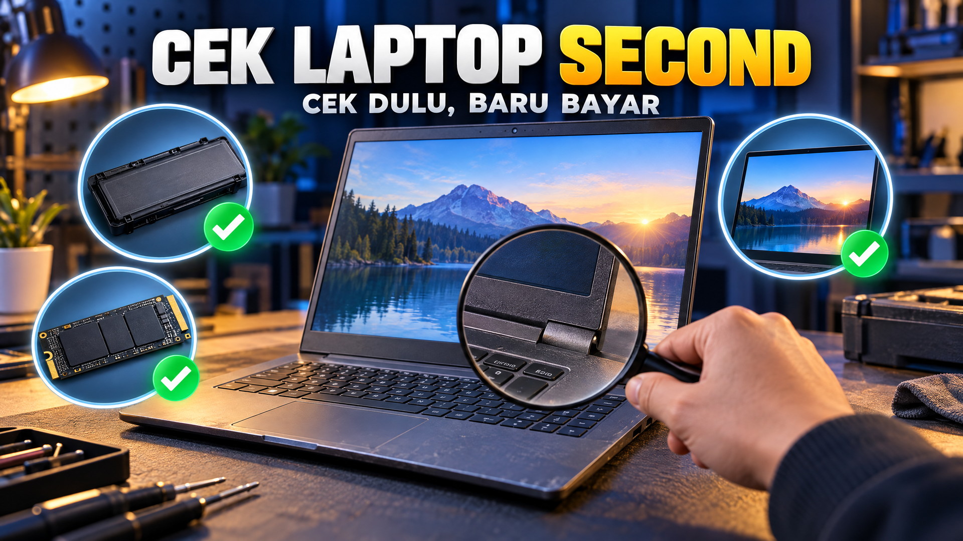 Cara Cek Laptop Second Sebelum Beli Biar Tidak Rugi