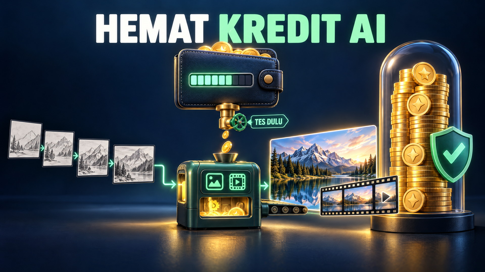 Cara Menghemat Kredit AI Gambar dan Video